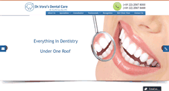 Desktop Screenshot of drvorasdental.com